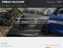 Tablet Screenshot of forum-militaire.fr
